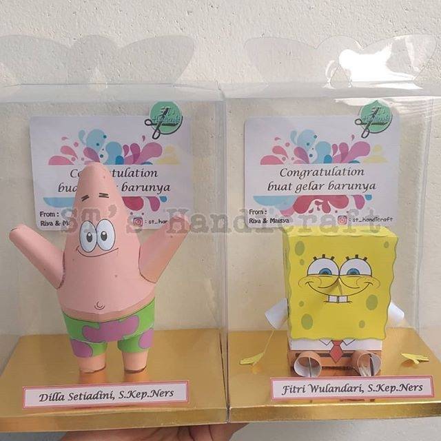 Jual Papercraft Spongebob / Patrick Indonesia|Shopee Indonesia