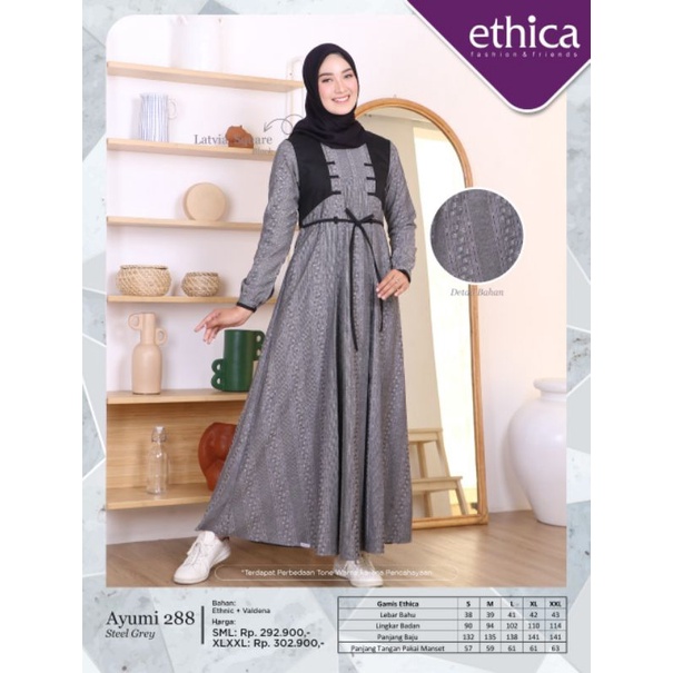 AYUMI 288 | STEEL GREY - RUGBY TAN | DISKON GAMIS ETHICA TERBARU