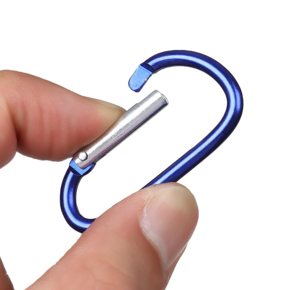 Suyo 5/10pcs Tombol Panjat Acak Kualitas Tinggi Peralatan Multicolor Aluminium Alloy Carabiner