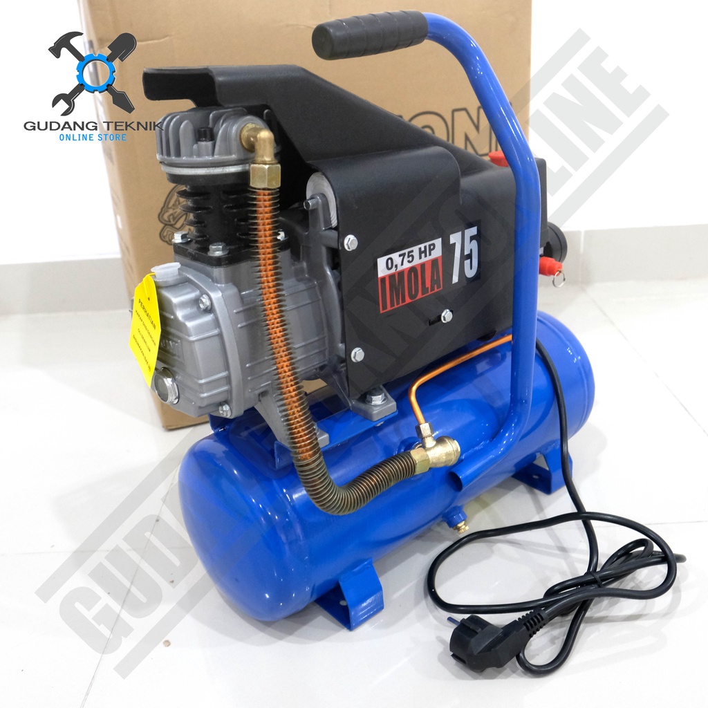 Kompresor Angin 0.75HP LAKONI IMOLA 75 / Air Compressor 3/4Hp 10L 75 - Compressor Portabel LAKONI