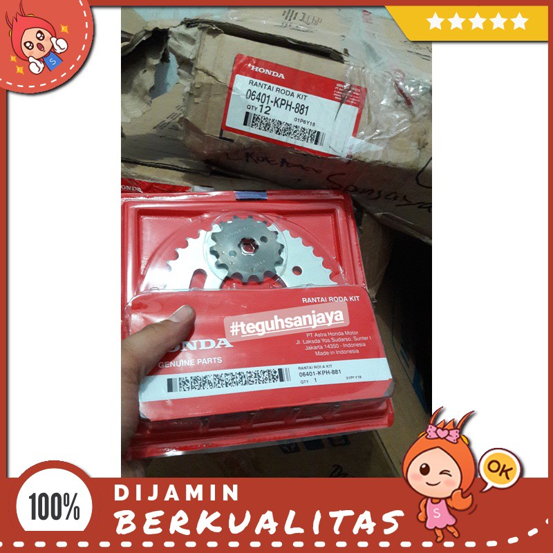 Gir / Gear Set Kph ( Honda Supra X 125 ) Asli Original Honda Sparepart Motor Murah