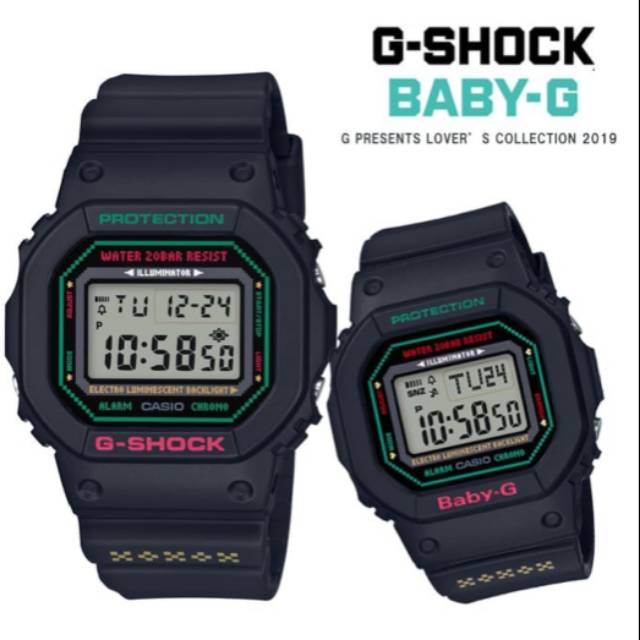 Jam Couple LOV-19B G-Shock Baby-G Original