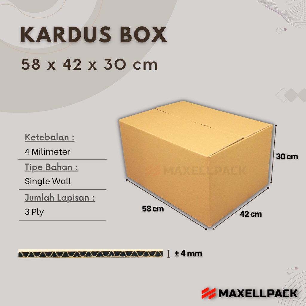 

Kardus Karton Box Besar 58x42x30 CM Kotak Dus Packing Jumbo Kokoh Polos