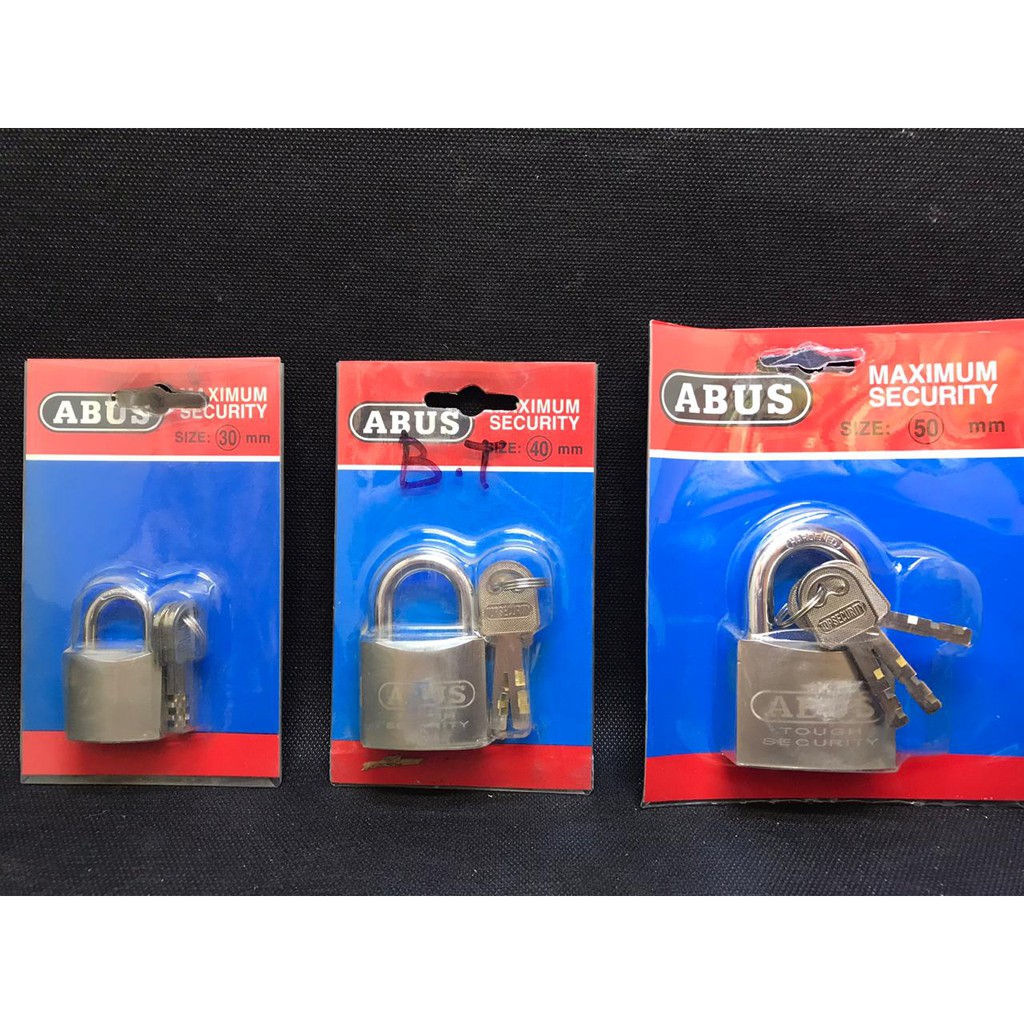 Gembok Abus Pendek 30mm, 40mm, 50mm