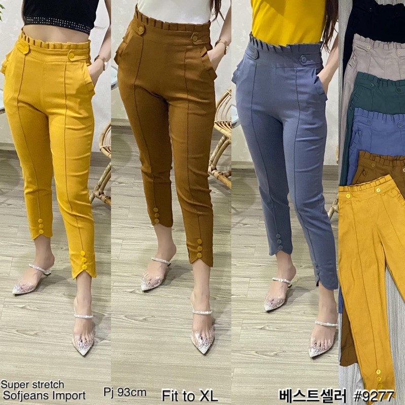Celana Wanita Soft Jeans Strecth Import 9277