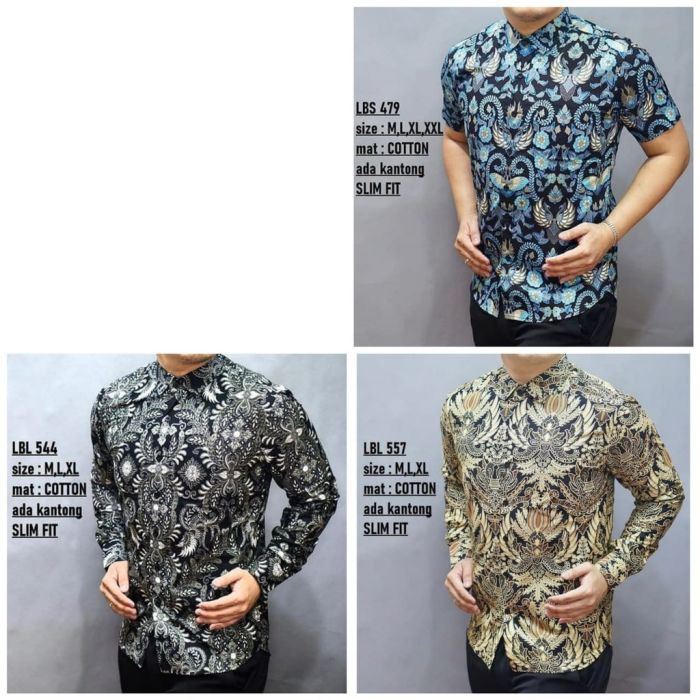 BATIK PRIA SLIM FIT MODERN ELEGAN KEMEJA BATIK PRIA SLIMFIT KATUN PREMIUM MODEL 6 KEMEJA FORMAL COD