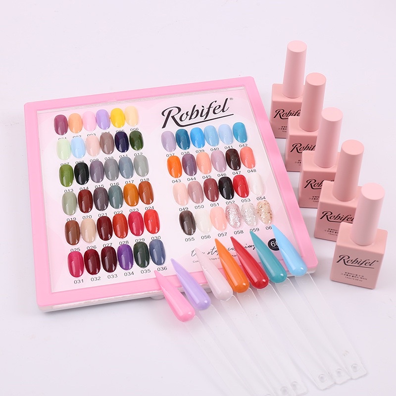 Robifel Set 60 Color Nail Gel Polish Soak Off Uv Gel