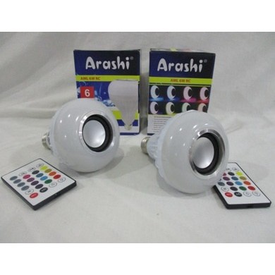 ARASHI Lampu LED Music Bluetooth+Speaker+Remote+Colorful LED