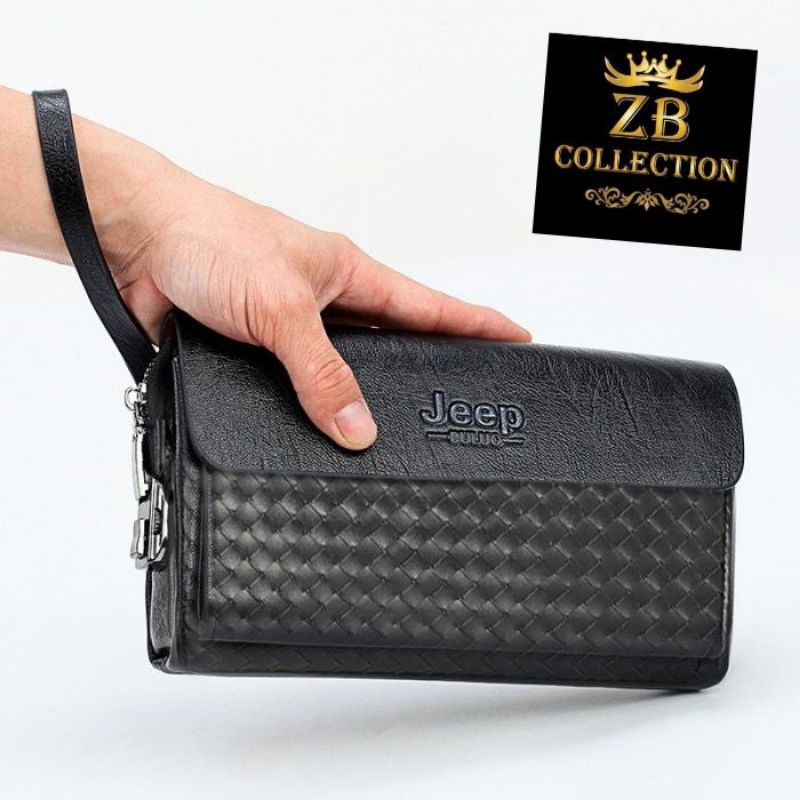 Clutch J*ep Handbag Pria/Wanita BTG Kulit Asli Premium Lock Angka Free Fena Quality