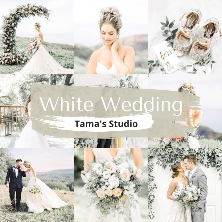 8 Lightroom Preset White Wedding IOS/Android and Dekstop