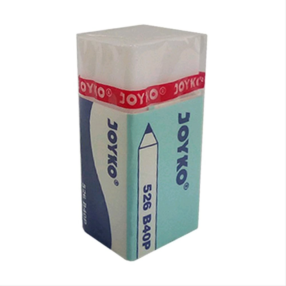 

JOYKO Penghapus Eraser 526 B40P Putih 1 BOX 40 Pcs