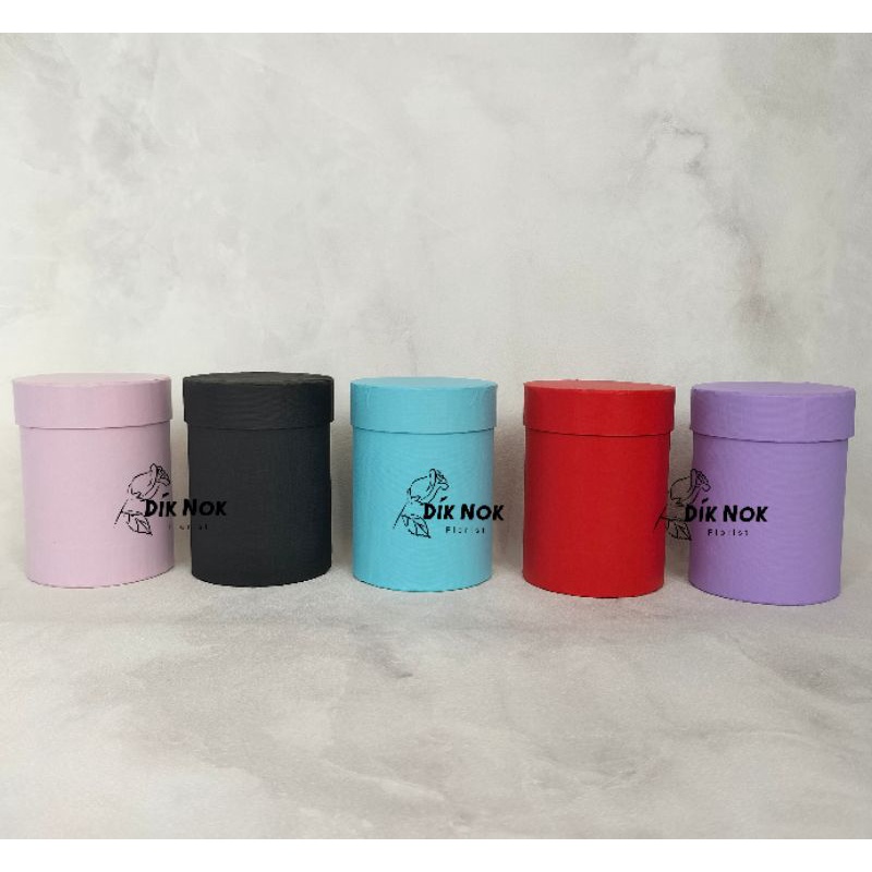 

[READY] Mini Round Bloom box Diameter 8,5 cm/ Bloom box bunga/ box buket bunga/ Box buket