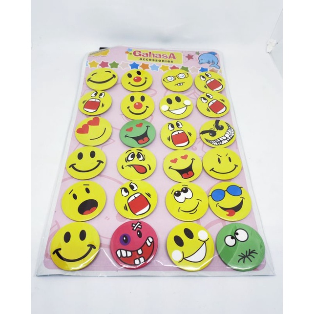 Pin emoji/ pin Bros karakter emoji/ isi 20pcs