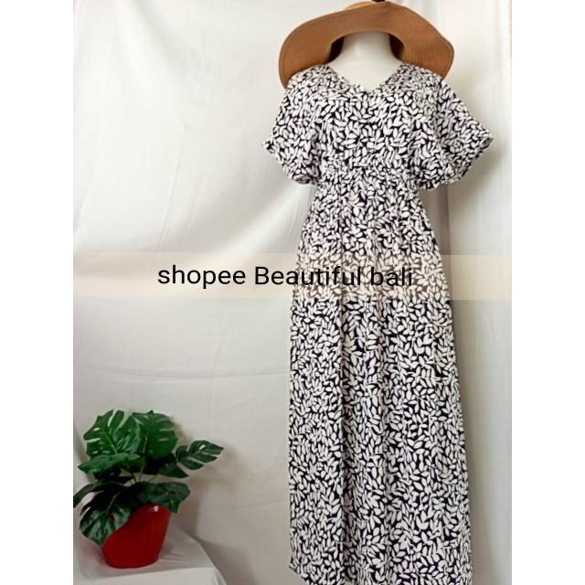 DASTER BALI JUMBO LD 120 / DASTER PANJANG LENGAN PENDEK DEWASA / DASTER IBU HAMIL DRESS BUMIL KERUT