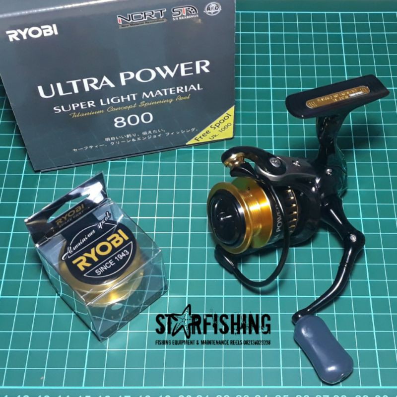 Reel Spinning RYOBI ULTRA POWER 800 Free Spool 1000