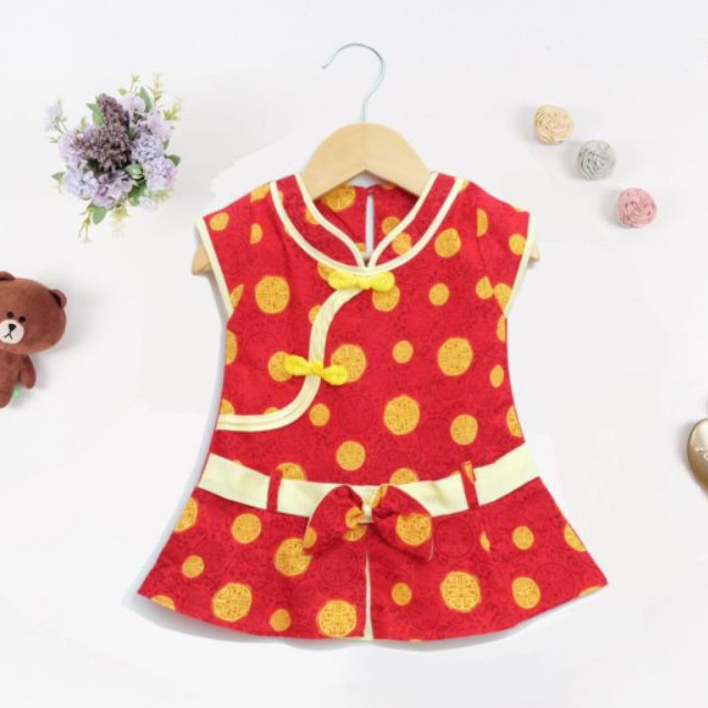 DI19 Dress xincia baby | baju imlek 2023 | sincia cheongsam