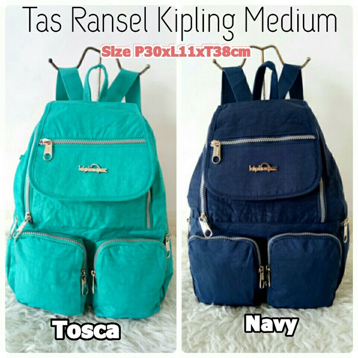 TAS SEKOLAH/TAS RANSEL KIPLING POLOS MEDIUM - Ungu