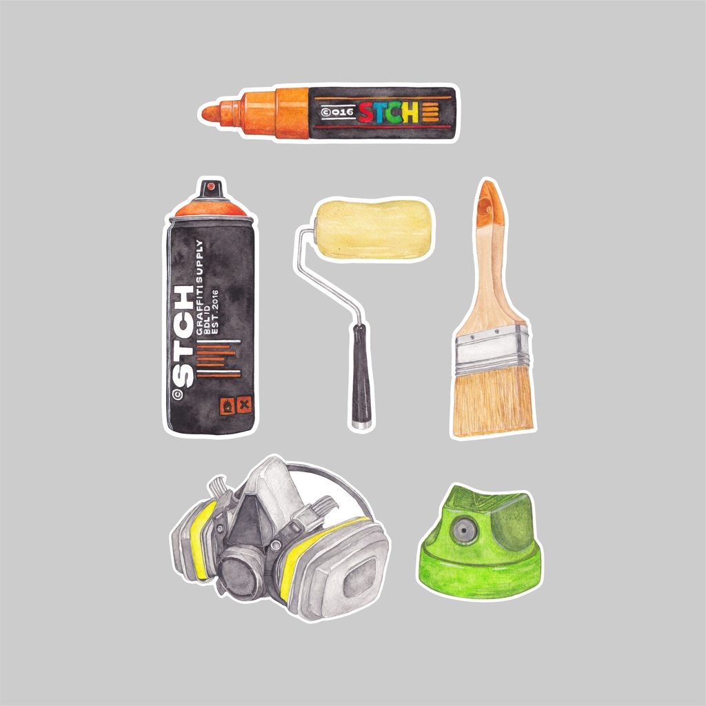 graffiti tools stencilhouse sticker pack