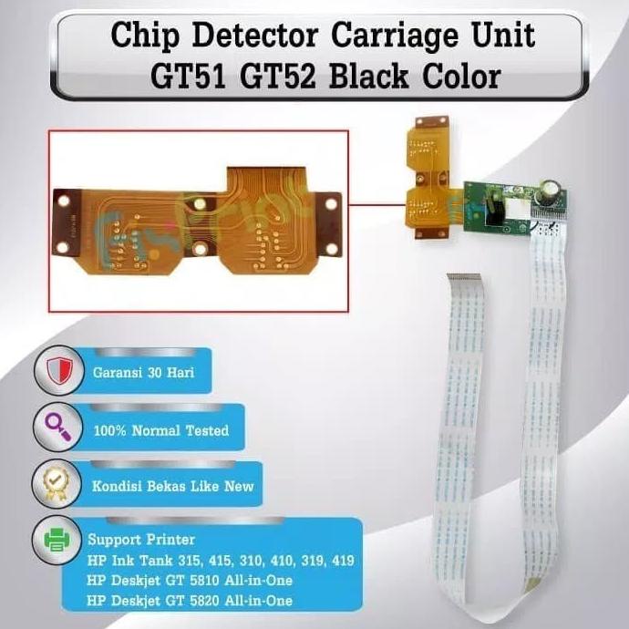 Chip Carriage Printer Hp 315 415 Gt5810 Detector Cartridge Gt51 Gt52 Original
