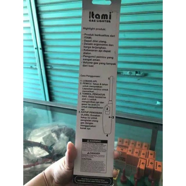 pematik kompor gas merk ITAMI / korek api kompor lighter pematik gas ITAMI korek gas korek isi ulang