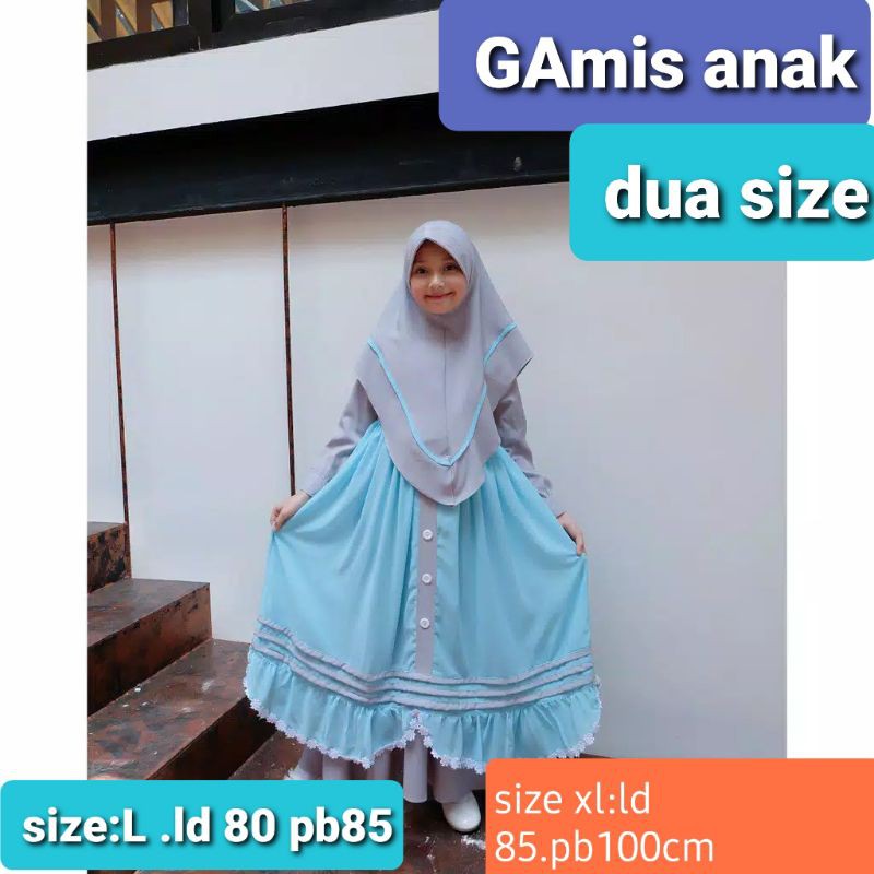 Gamis anak 2 size L&amp;Xl