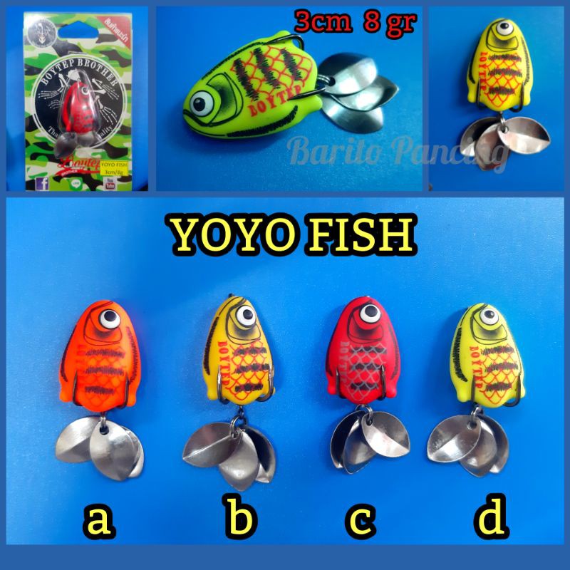 Boytep Yoyo Fish 3 cm 8 gr Umpan Pancing