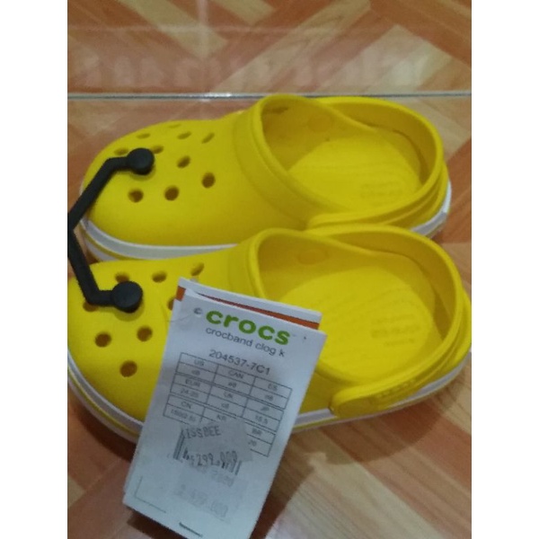 sandal Crocs Crocband clog k yellow