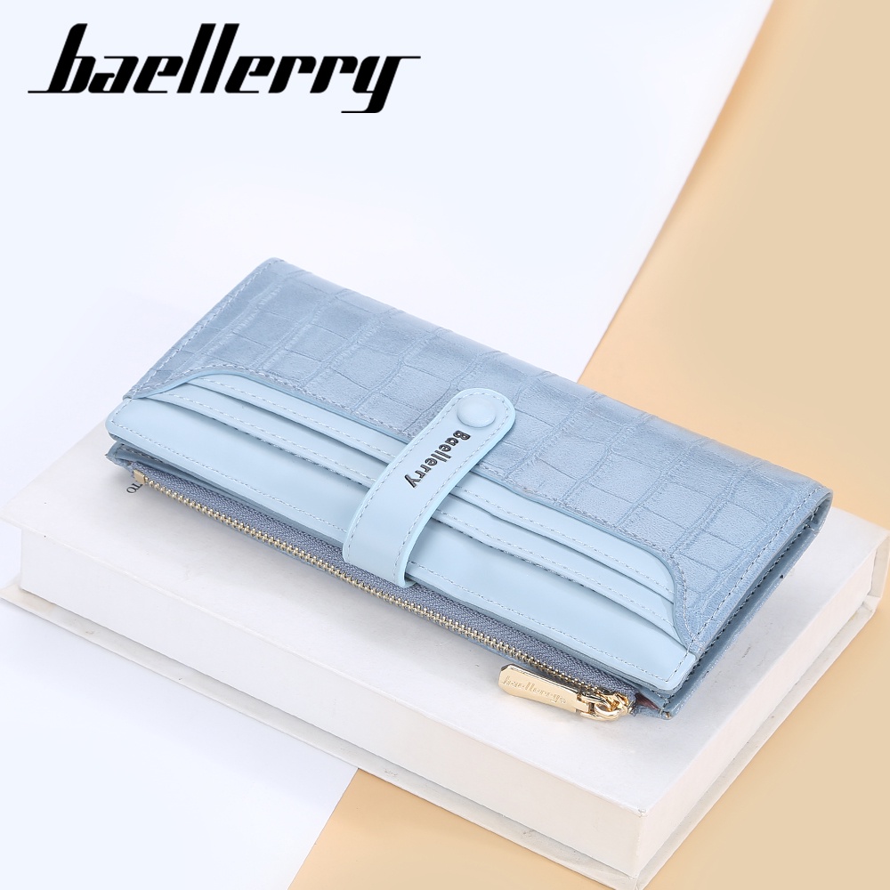 BAELLERRY N2369 Dompet Wanita Panjang Bahan Kulit PU Leather Premium WATCHKITE WKOS