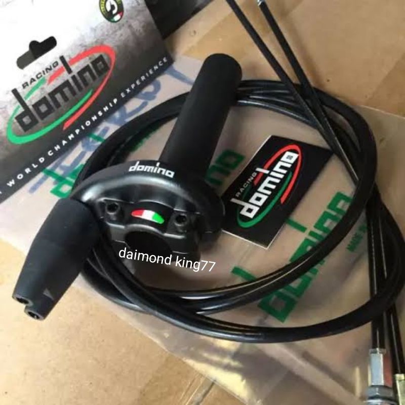 GAS SPONTAN DOMINO 2 DUA KABEL ORIGINAL  -CRF- KLX - VARIO-N MAX- SCOPY- BEAT FI- NINJA 250 FI-ADV- 