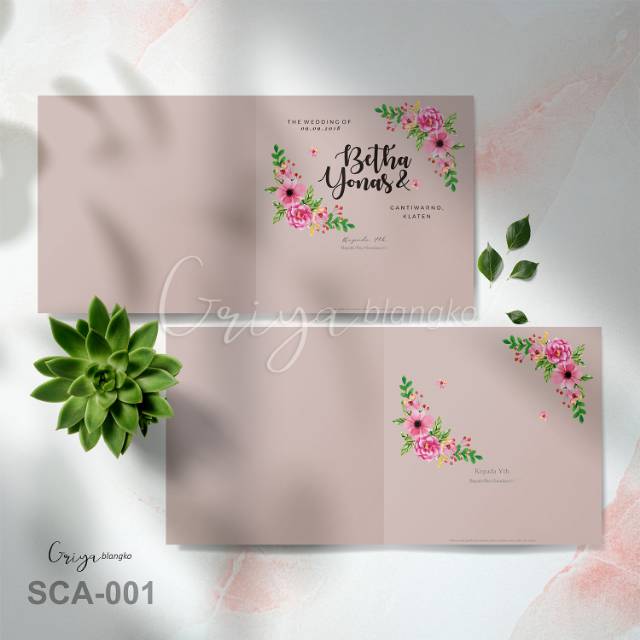 SCA-001 GRIYA CARD | UNDANGAN BLANKO MURAH | Blangko Undangan | Griya Blangko | Undangan Blangko Premium