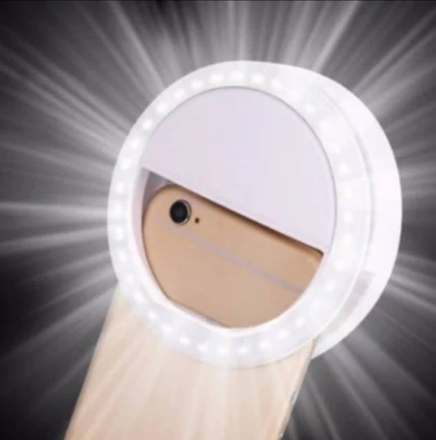 RING LIGHT SELFIE LED - LAMPU LED SELFIE FLASH CLIP CAMERA Tambahan untuk Foto Selfie HP