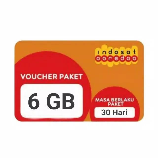 voucher indosat 6gb