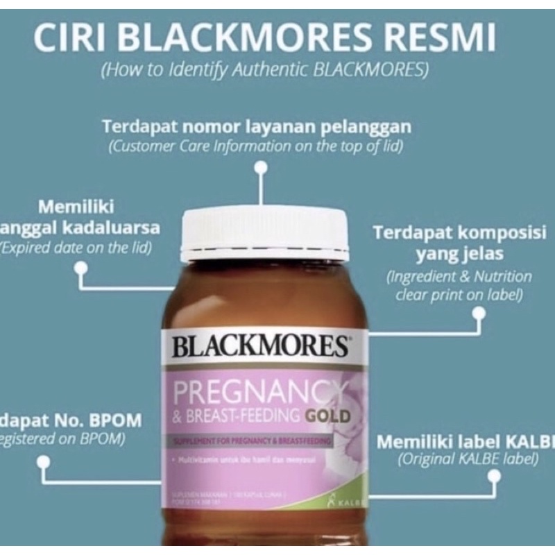 Blackmores pregnancy &amp; breastfeeding gold isi 120 tablet ( nutrisi lengkap untuk ibu hamil )