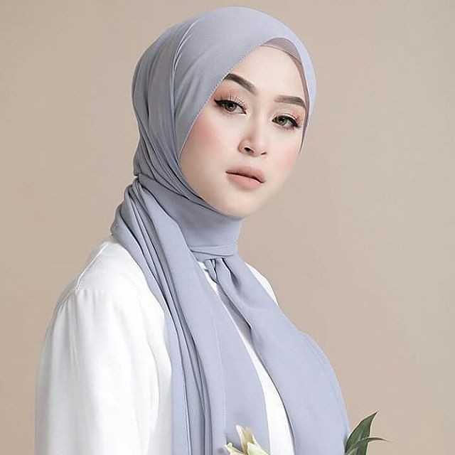 Pashmina ceruty babydoll, pashmina instan, pashmina ceruty polos, ceruty import