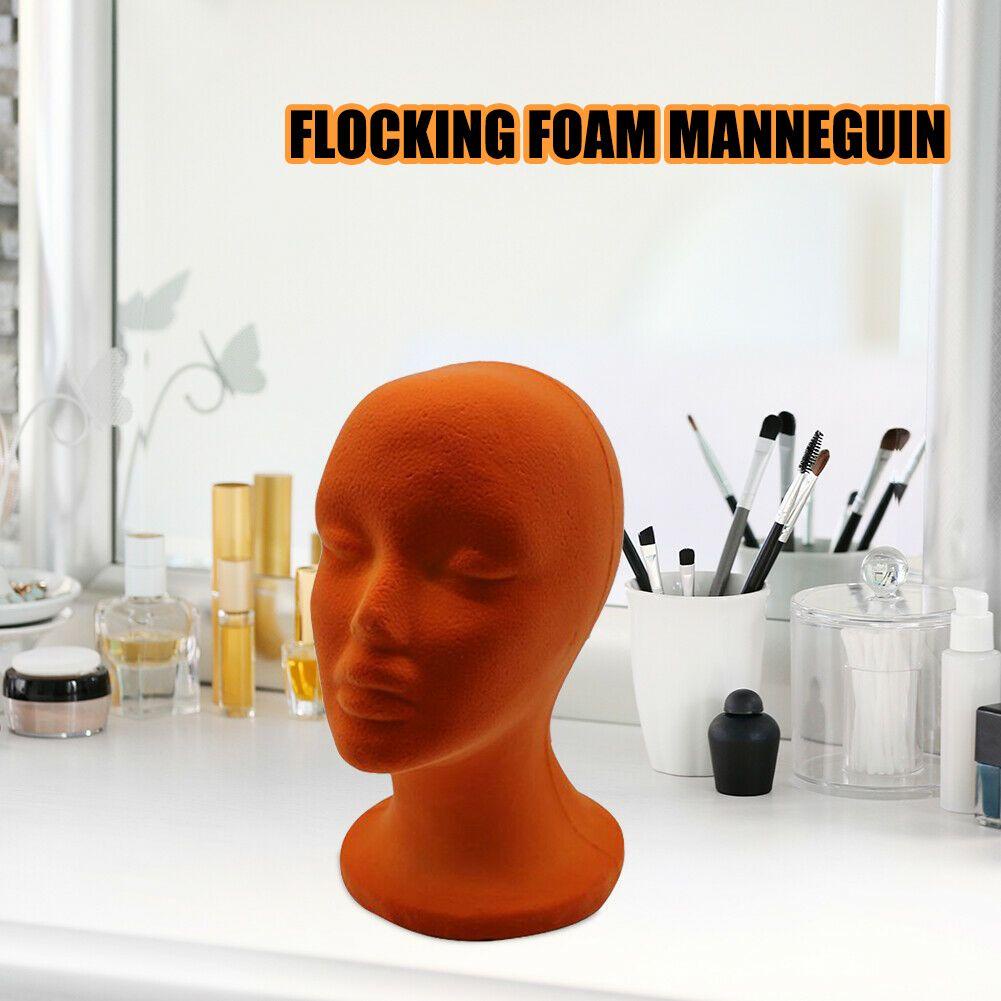 11.8'' Female Foam Mannequin Head Model Dummy Wig Glasses Hat Display Stand