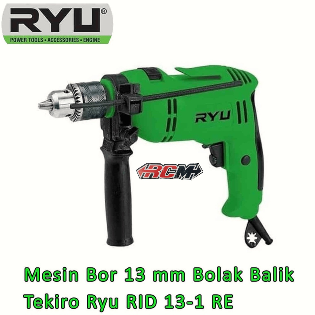 RID13-1RE RID13 - 1 RE IMPACT DRILL ALAT MESIN BOR LISTRIK TANGAN TEMBOK DINDING BETON BOLAK BALIK 13 MM 13MM VARIABLE SPEED ORI ORIGINAL RYU ASLI
