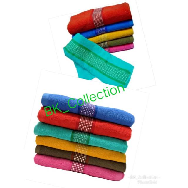 Handuk RAVIOLI JUMBO 70X140 MOTIF LIST KOTAK