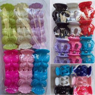  Jepit Rambut Gigi  3 Mini Ukuran 3cm Set Isi 12 Pcs 