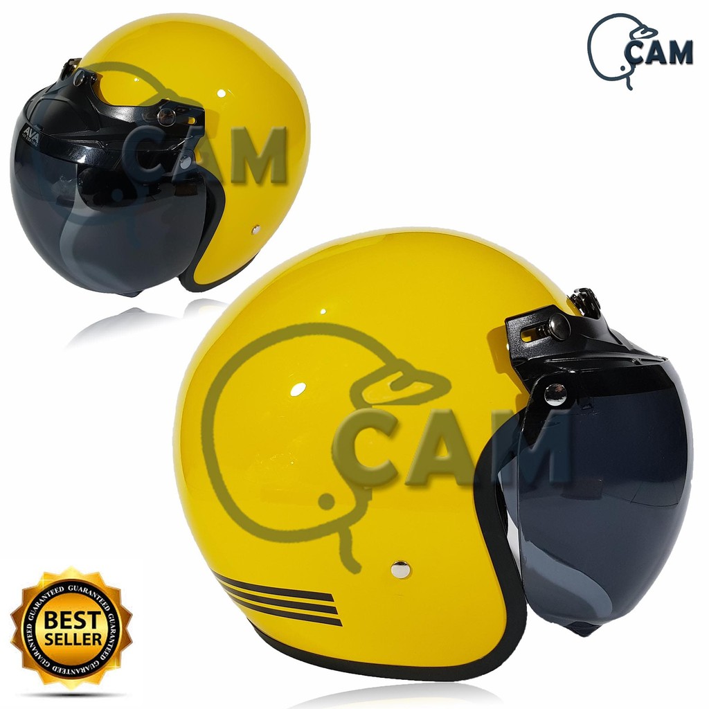 Helm Motor SNi Bogo List yellow kaca ava original coating bukan JPN