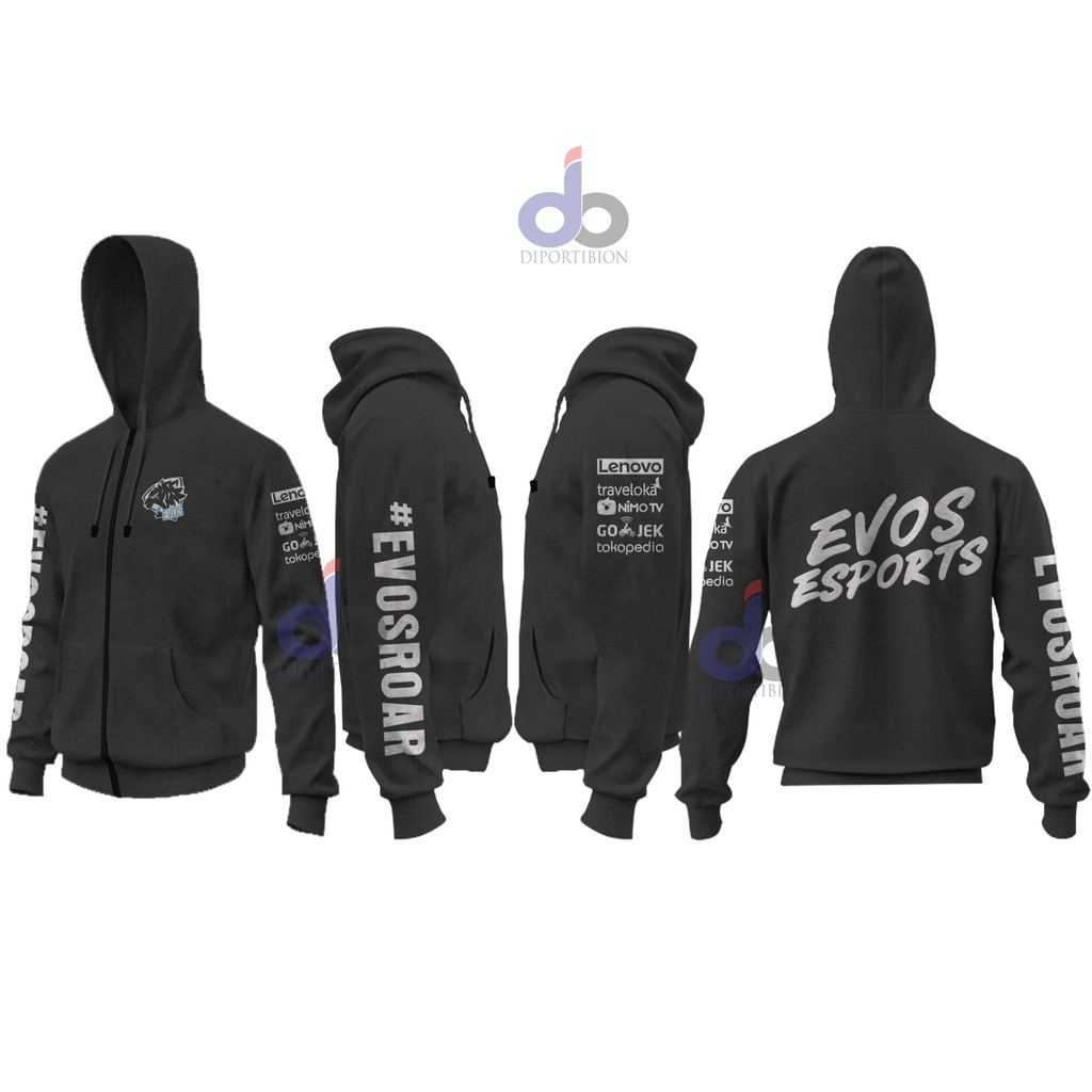 EVOS ESPORTS GAMING ZIPPER HOODIE / HOODIE ZIPPER EVOS ESPORTS GAMING