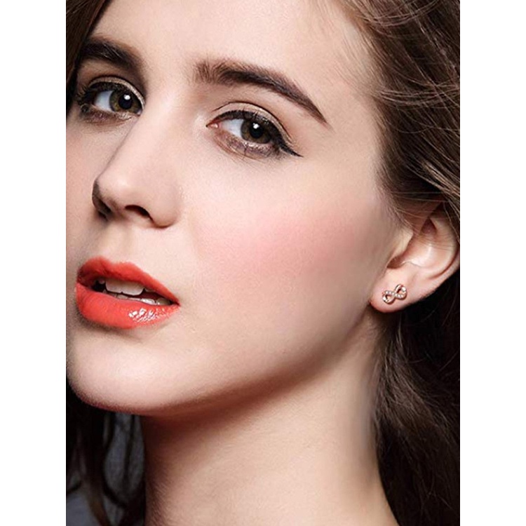 Anting Tusuk Gantung Bahan Sterling Silver 925 Desain Pita Hias Zirconmutiara Gaya Koreasimple Untuk Wanita