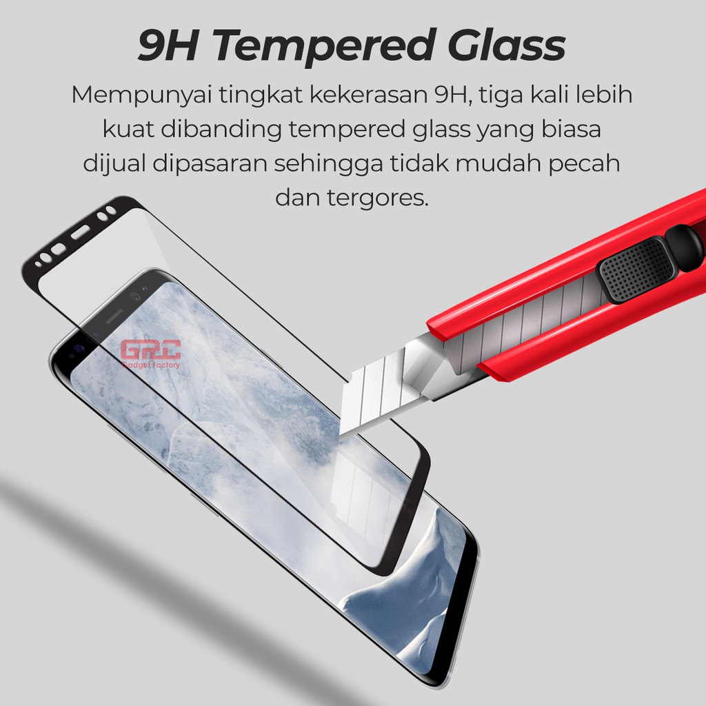 Tempered Glass SAMSUNG Galaxy S8 HOGO Full Cover Anti Gores Kaca