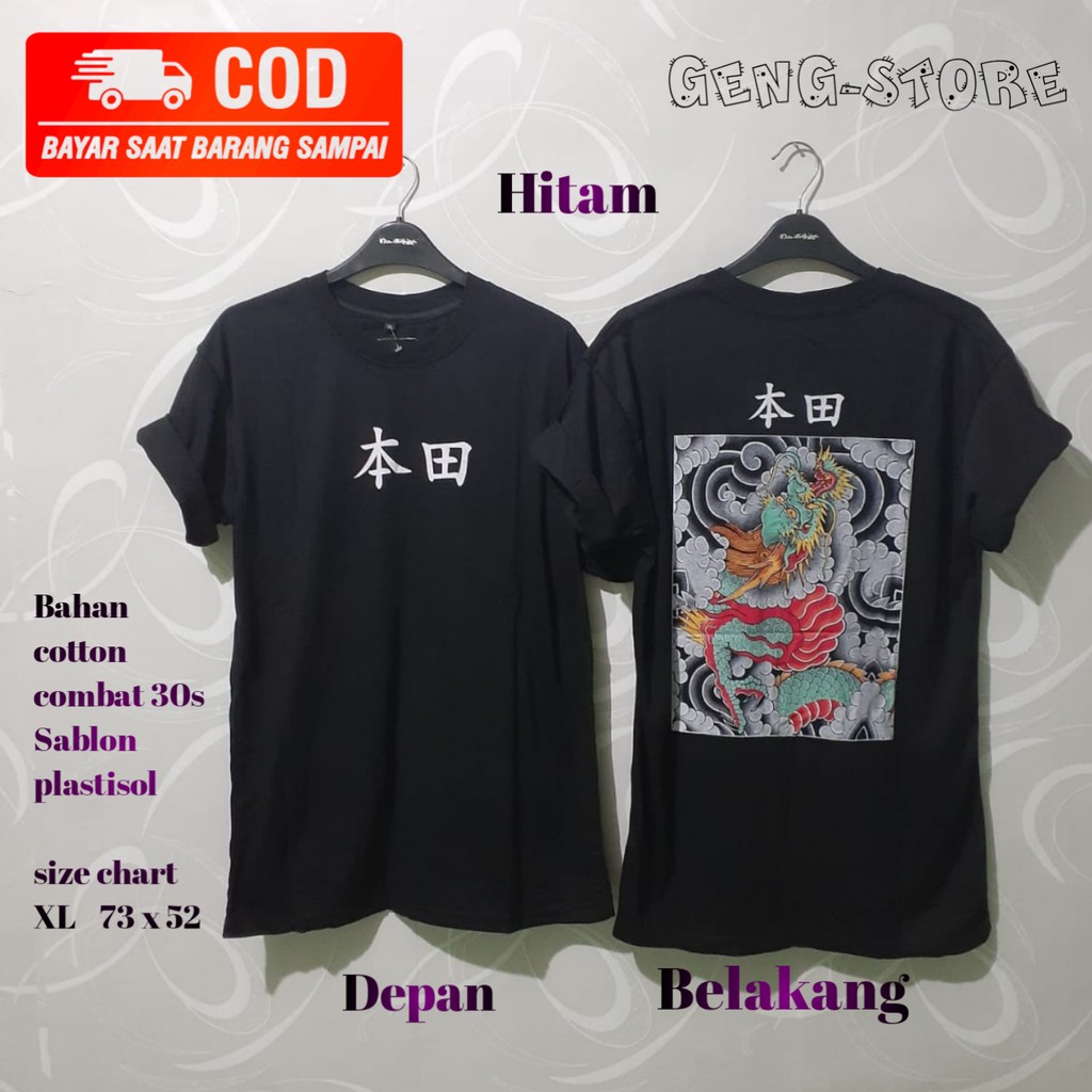 Kaos sukajan naga kaos distro sukajan original motif terbaru bahan cotton combed 30s termurah