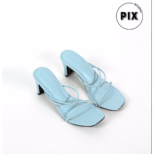 

PixFootwear Premium Edition Blue Issa Heels Shoes - Sepatu Hak Wanita Heels Biru