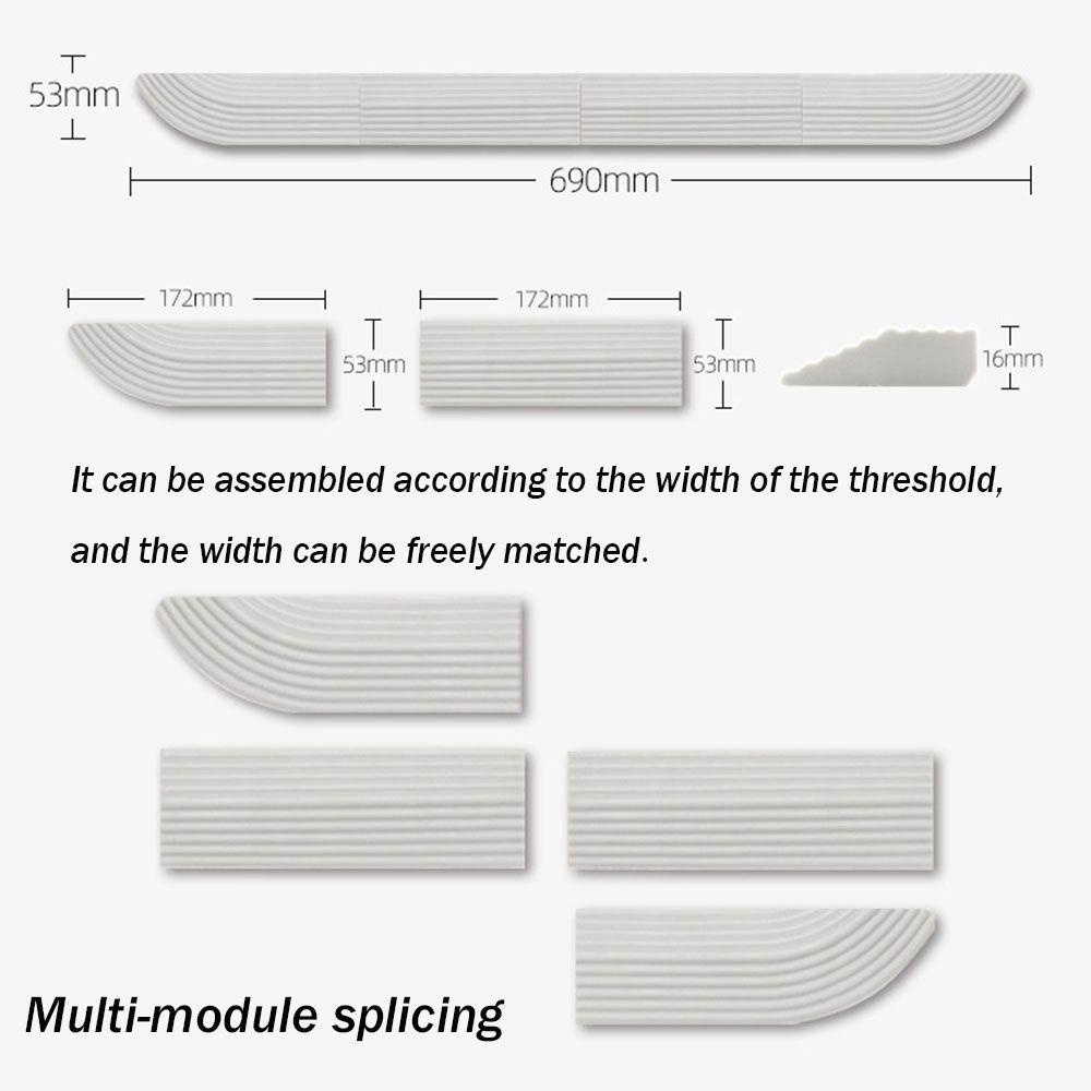 Solighter Sweeping Robot Threshold Strip New Step Ramp Climbing Mat Kit Climbing Sill Strip Pintu