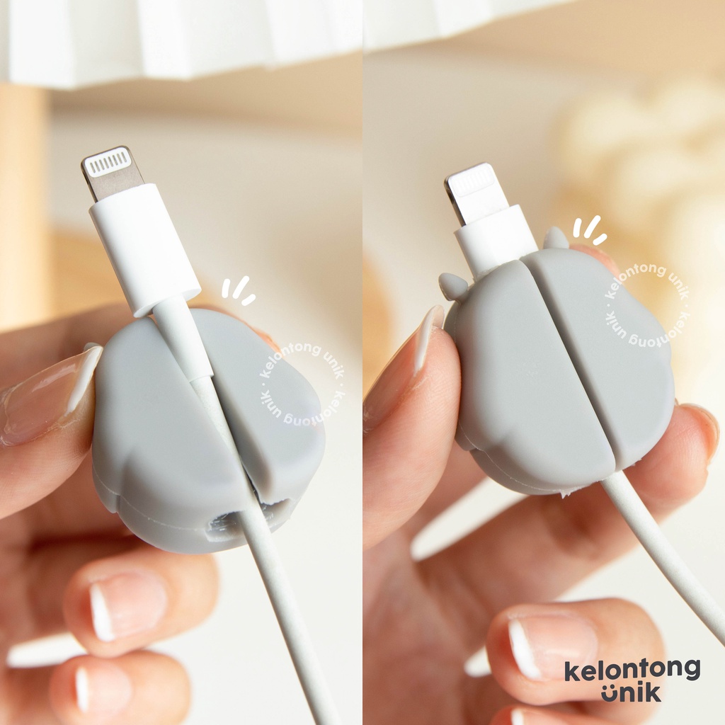 CARTOON - Cable Bite Universal/ Pelindung Ujung Kabel/ Cable Saver/ Cable Protector (Compatible for iPhone &amp; Android)