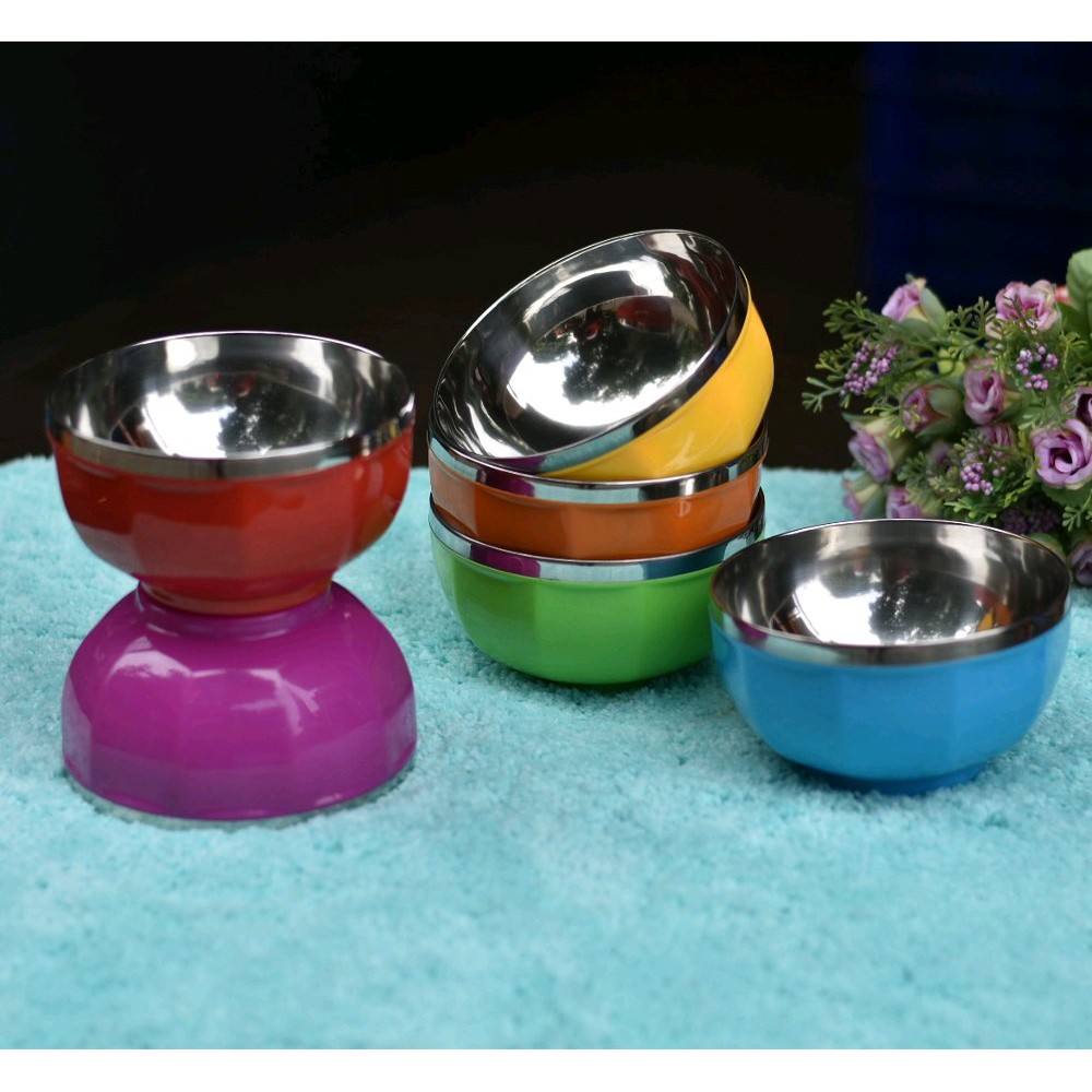 MANGKOK COLOR BOWL STAINLESS WARNA /PER PCS