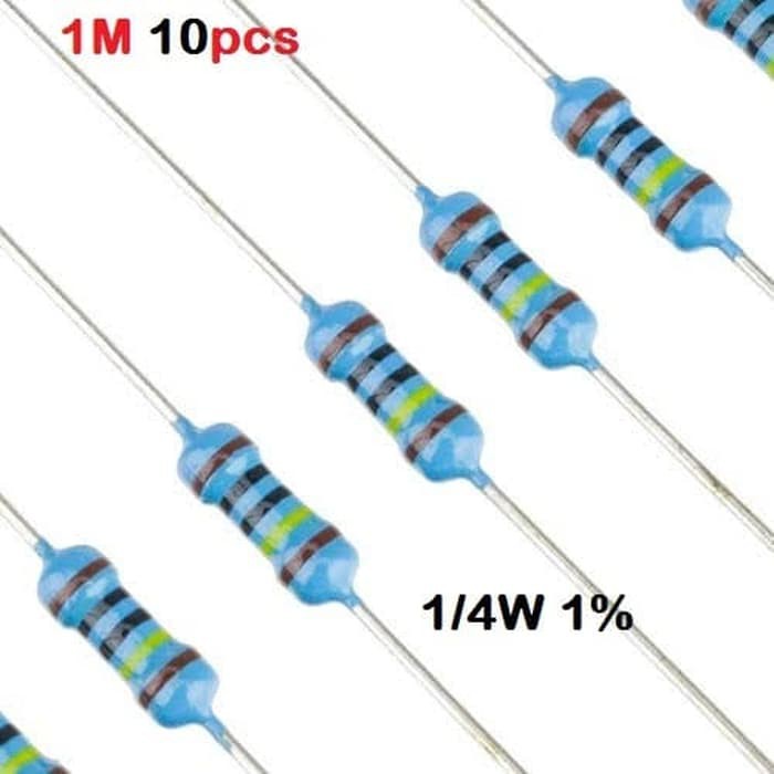 Resistor 1M Ohm 1 M 1/4W 1% Metal film 10x 10 pcs