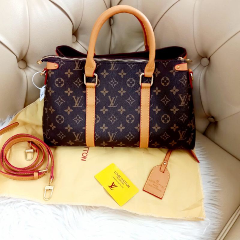 NEW TOTE LV MONOGRAM SOUFFLOT / MIRROR / WITH BAG AND NOSER / REAL PIC