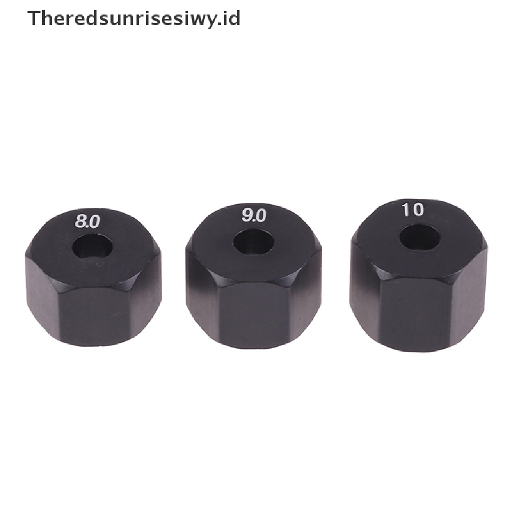 (Theredsunrisesiwy.Id) 4pcs Adapter Hex Hub Roda 12mm Untuk Mobil Sport Rc Hsp 1 / 10 Skala 8 9 10mm